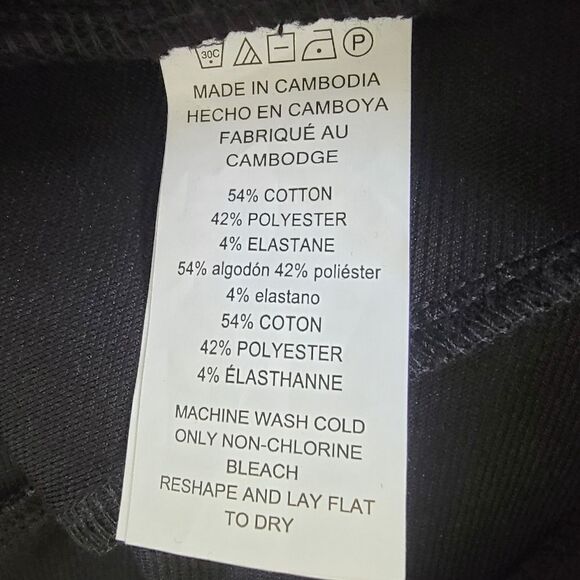 🆕️ Michael Kors Pull On Petite Slit Ankle Cropped High Waist Dress Pants Black - Picture 10 of 11